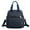 Navy, variant on Women's Casual Daypack Backpack Multi Functional Bag with USB Charging Port Durable Nylon Crossbody Shoulder Bags