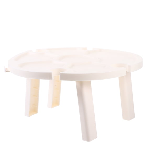 GOOHOCHY Petite Table de Pique-Nique, Petite Table de Barbacane pour Jardin, Petite Table Multifonction, Petite Table Ronde en Plastique