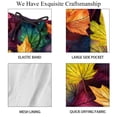 thumbnail image 4 of luoweisi Men's Beach Shorts Quick Dry Swim Trunks with Mesh Lining Thanksgiving Leaves L, 4 of 5