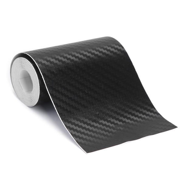 5 uds Nano fibra de carbono pegatina de coche DIY Umbral de puerta cinta antiarañazos (7cm x 3m)