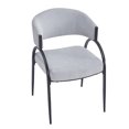 thumbnail image 2 of Teagan Modern Upholstered Dining Chairs with Metal Legs, Grey, Set of 4, 2 of 9