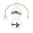 thumbnail image 2 of Florence 13/16" 6-Sided Bay Window Curtain Rod - Antique Brass, 2 of 3
