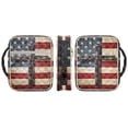 thumbnail image 7 of TSOVTHRID Cross American Flag Print Women Mens Bible Case, Bible Book Cover Quilted, Lightweight Bible Bag Practical Carrying Book Case with Multi Pockets, Christian Gift, 7 of 7
