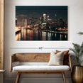 thumbnail image 3 of Elephant Stock Philadelphia Night Skyline Wall Art - Horizontal Canvas Wall Art - Living Room Wall Decor - Places Canvas - Orange And Beige Decor - 51" x 34", 3 of 8