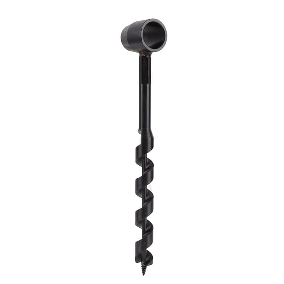 Neyseki Black Manual Auger Drill High Hardness Light Weight Portable Survival Drill for Wilderness Woodworking