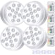 thumbnail image 1 of Luz LED Sumergible, Paquete de 4 Luces LED Impermeables con Control Remoto RGB Decoración de iluminación de Estanque que Cambia de Color RGB para Base de jarrón, Piscina, Acuario, 1 of 5