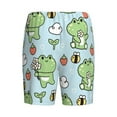 thumbnail image 5 of Gaeub Cute Floral Frog Printed Men's Short Pajama Pants, Lightweight Lounge & Sleep Bottoms Keep You Cool - 4X-Large, 5 of 9