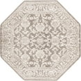 thumbnail image 2 of Rugs.com Charlotte Collection Rug – 5 Ft Octagon Light Gray Low-Pile Rug Perfect For Living Rooms, Kitchens, Entryways, 2 of 9