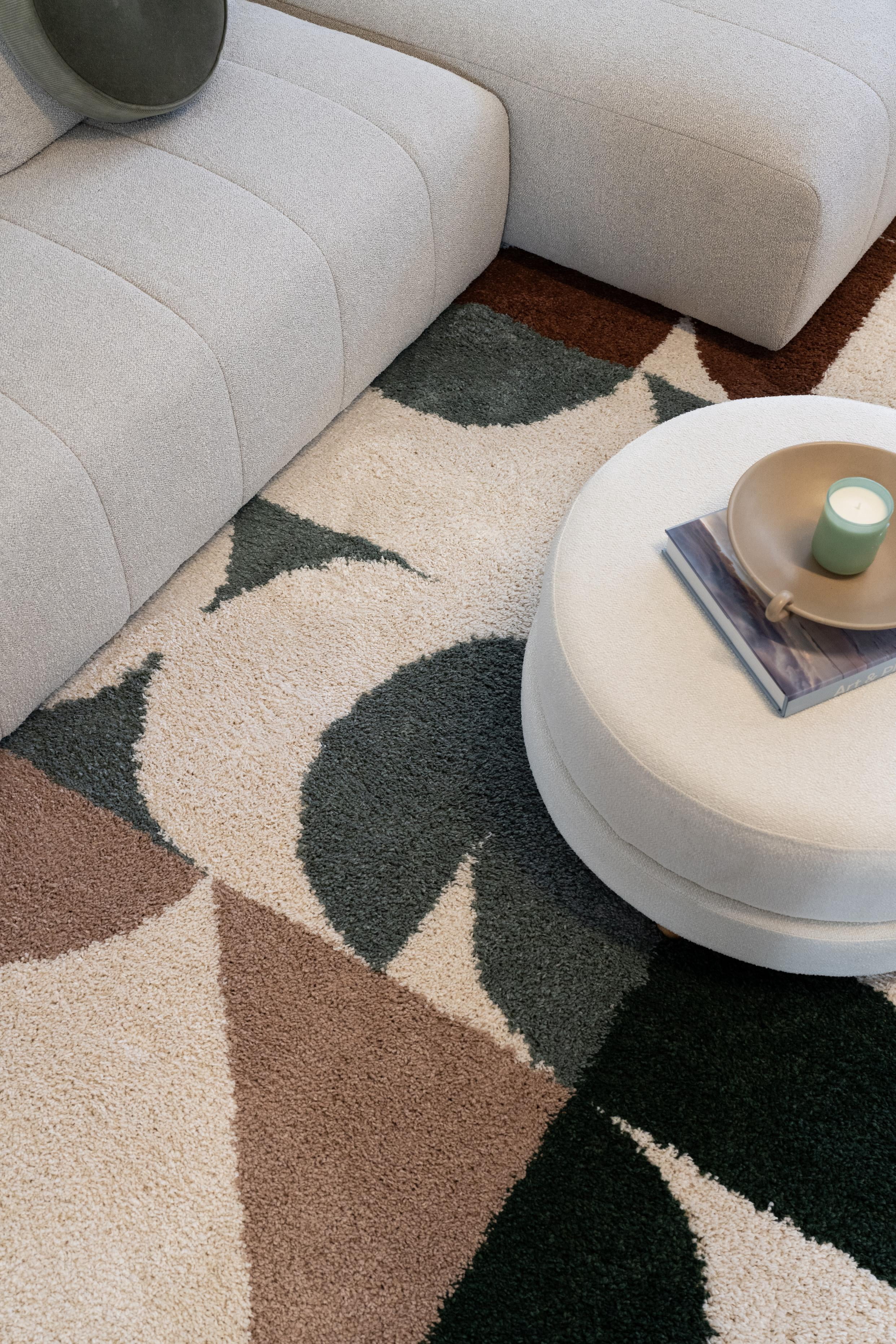 Balta Dalton Modern Geometric Area Rug 5'3" x 7' - Cream