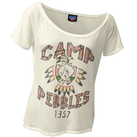 Flintstones - Camp Pebbles Juniors Slouch T-Shirt