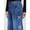 thumbnail image 4 of Madden NYC Women’s Ultra 90's Jeans with Bow Embroidery, 32'' Inseam, Sizes 00-18, 4 of 5