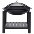 thumbnail image 4 of vidaXL Fire Pit with Poker 21.3"x21.3"x21.7" Steel, 4 of 10