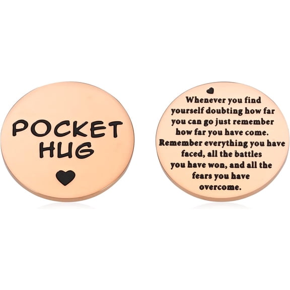 Stress Relief Gifts for Women Pocket Hug Token for Kids Inspirational Gifts for Women College Essentials for Daughter Son Motivational Gift for Teen Girls Pocket Hug Token Christmas Stocking Stuffers