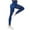 Dark Blue, variant on PEASKJP Compression Leggings for Women High Waisted Crossover Workout Lounge Bell Bottom Jazz Dress Pants, Watermelon Red XS
