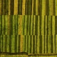 thumbnail image 1 of Ahgly Company Machine Washable Indoor Square Abstract Yellow Modern Area Rugs, 6' Square, 1 of 4