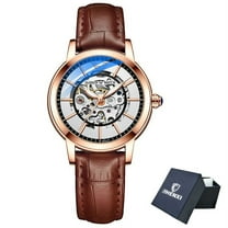 Chenxi New Luxury Women Mechanical Watches Top Brand Waterproof Automatic Watch Rose Gold Ladies Skeleton Wrist Watches - Mechanical Wristwatches