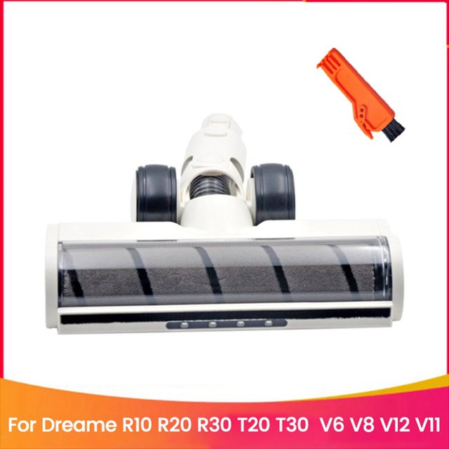 Cabezal de Limpieza con Cepillo de Rodillo Suave Aspiradora para R10, R20, R30, T20, T30, V6, V8, V12 y V11 con Luces LED para Polvo B