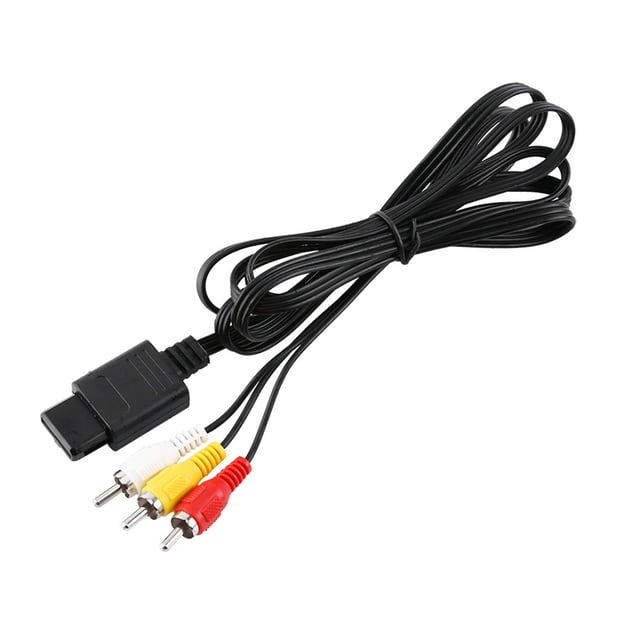 DEWIN Câble Audio TV Vidéo A/V Composite RCA pour N64 Nintendo GameCube