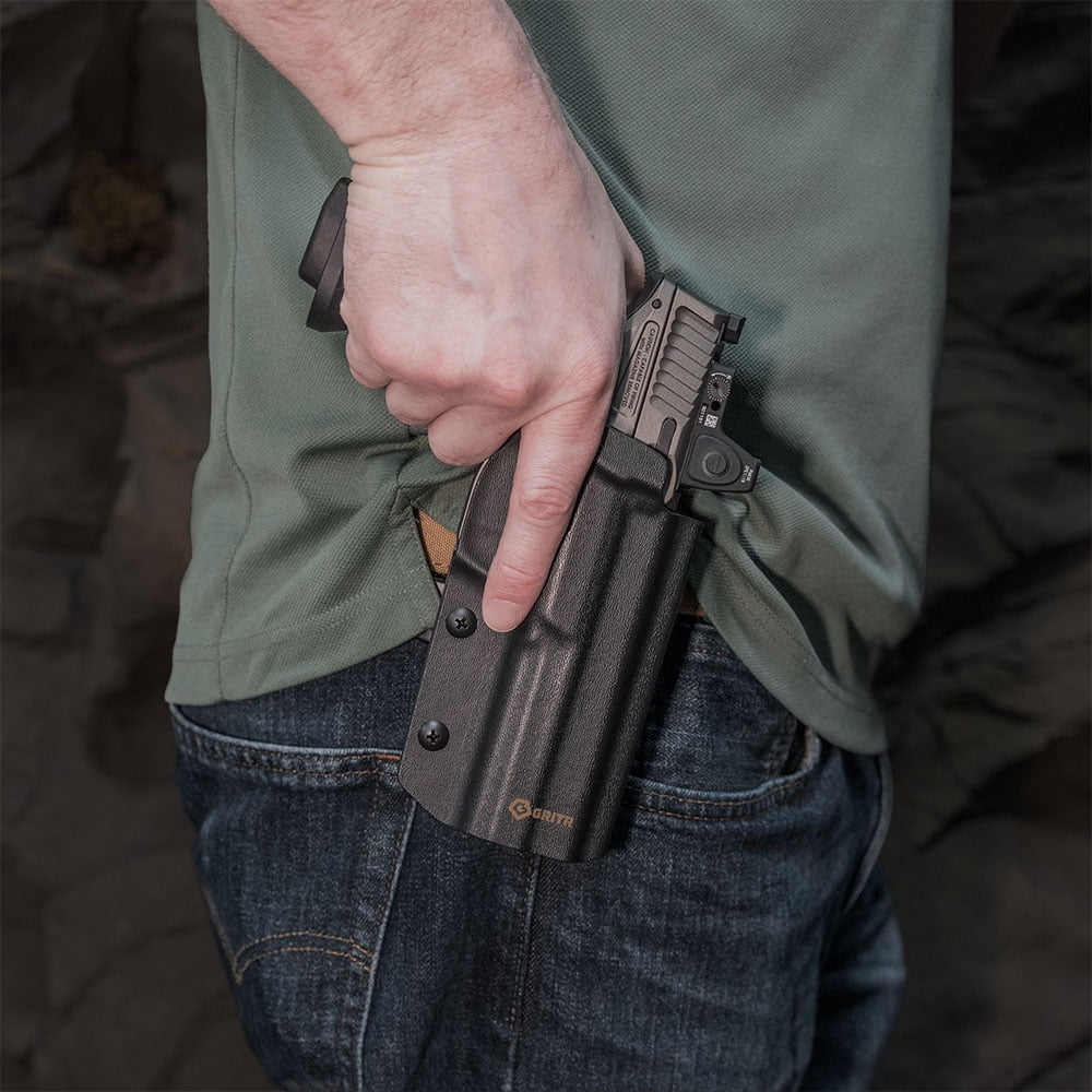 GRITR OWB Kydex Holster Fits Smith & Wesson M&P9 M2.0 COMPETITOR, Right Hand