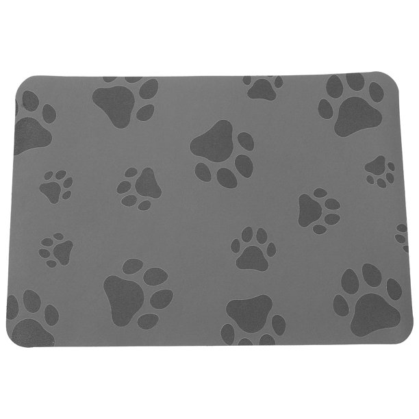 KAKOWELY Alfombrilla de alimentación para mascotas de secado rápido, alfombrilla absorbente para el suelo, alfombrilla antimanchas