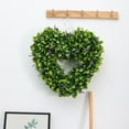 thumbnail image 4 of Flower Wreath and Greenery Garland for Wedding and Home Decoration  Heart Shaped Boxwood Topiary Faux Plants And Trees Holiday Valentine's Day  Easter Decoration, 4 of 9
