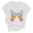 thumbnail image 2 of Qiopertar Mode Femme Été Col Rond Manches Courtes Imprimé Tops Liquidation Livraison Gratuite Offres de la Semaine Liquidation, 2 of 5