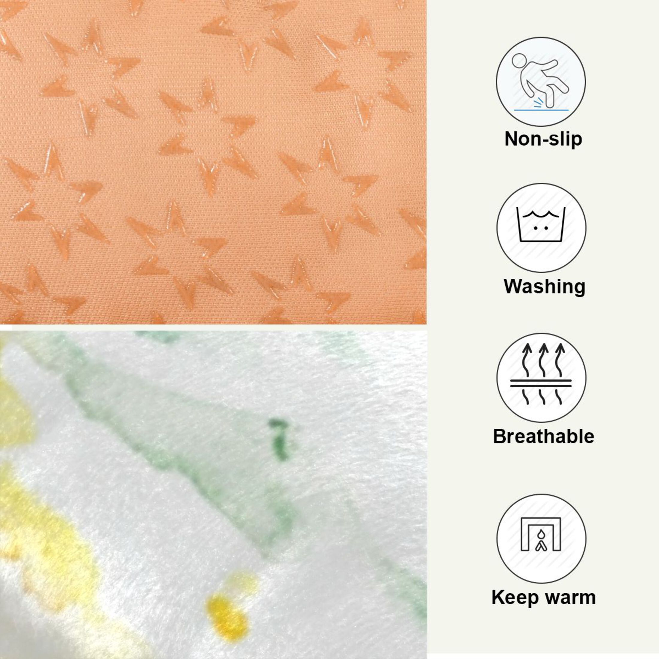 Qxltty Elephant Color Spraying Ped Pad Wear-resistant and Hard to Bite Through Sleeping Pad for Small Medium Large Dogs Winter Pet Bed 36×24in