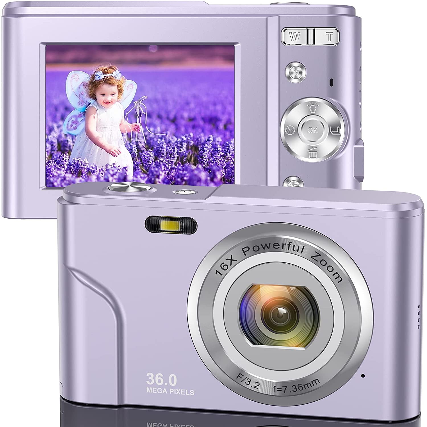ACTITOP Digital Camera for Kids,1080P FHD Digital Camera 36MP LCD