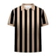 thumbnail image 4 of Blusa y camisa de manga corta con cuello vuelto Camisa casual de manga corta para hombre con estampado de rayas Camisa de manga corta con cuello vuelto para hombre, 4 of 7