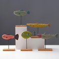 thumbnail image 4 of Peces De Madera, Decoración De Soporte, Estatua De Pescado, Decoración De Escritorio Para Bar De Oficina En Casa seitruly HA040697-01, 4 of 6