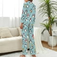 thumbnail image 3 of Top-kevin Women Long Sleeve Pajama Set Comfy Pjs Sets Penguin Winter Hats Scarves Snow 2 Piece Lounge Set, 3 of 12
