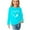 Light Blue, variant on Zwiiyzr Toddler Baby Girl Long Sleeve Sweatshirt Crew Neck Tops Basic Solid Color Sweater Shirts Kid Fall Clothes 3-14 Years Olive Green