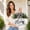 White, variant on Bless This Home Front Door Sign 3D ,Wooden Farmhouse Door Hanger with Faux Greenery and Buffalo Plaid Bow,Rustic Welcome Decor 12 inch
