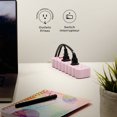 thumbnail image 2 of Globe Electric 4-Grounded Outlet 1.5FT Pink Braided Fabric Flat Plug Indoor Power Strip, 2 of 5