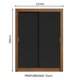 thumbnail image 3 of Ropero Closet Madesa Denver 2 Puertas Corredizas Marrón/Negro, 3 of 9