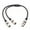 Color;Black, variant on Cable 3Pin XLR Female to - XLR Male Y Splitter Nickel Plated Connectors With Metal Serviceable Ends 0.5M