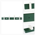 thumbnail image 3 of Unique Bargains Coat Rack Wall Mount Wood Coat Hook for Hanging w 4 Hooks Hat Rack Green, 3 of 7