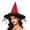 Red*, variant on RUTAYY Women's Halloween Witch Hat Spider Web Print Star Mesh Veil Wide Brim Party Hats Orange