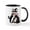 White/Black Inside, variant on CafePress - Pink Witch - 11 oz Ceramic Mug - Novelty Coffee Tea Cup