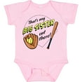 thumbnail image 3 of Inktastic That's My Big Sister out There Softball Boys or Girls Baby Bodysuit, 3 of 5