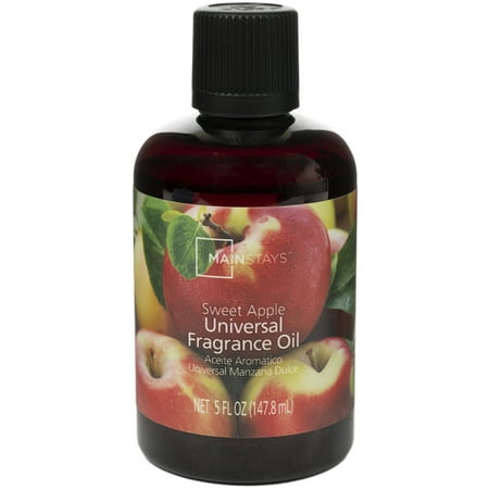 Mainstays Universal Fragrance Oil, Sweet Apple, 5 fl oz, for use with Fragrance Oil Diffusers, Fragrance Warmers, Potpourri, and Wicking Fragrance Diffusers