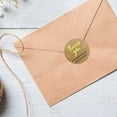 thumbnail image 5 of ZUARFY 500pcs/roll Thank You for Supporting My Small Business Kraft Stickers with Gold Foil Round Labels, 5 of 7