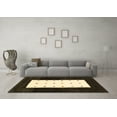 thumbnail image 3 of Ahgly Company Indoor Square Abstract Brown Contemporary Area Rugs, 3' Square, 3 of 4