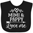 thumbnail image 3 of Inktastic Mimi and Pappy Love Me Boys or Girls Baby Bib, 3 of 4