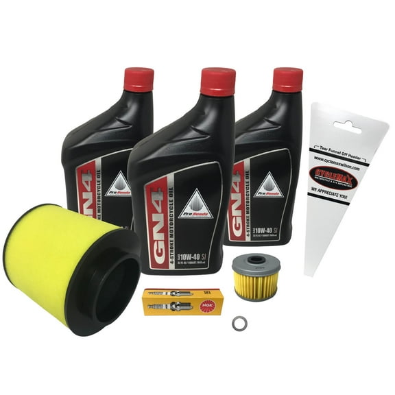 Cyclemax Tune Up Kit for 1998-2004 Honda TRX 450 Foreman with 10W-40 Oil
