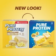 Pure Protein Bars, Lemon Cake, 20g Protein, 1.76 oz, 12 Count