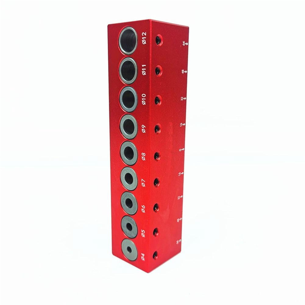 4-12mm Vertical Pocket Hole Jig Woodworking Dowel Drill Guide Centering Locator