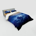 thumbnail image 3 of Ambesonne Nature Bedding Set 3 Pcs, Big Bolt Hits Planet, Twin, Yellow Blue, 3 of 3