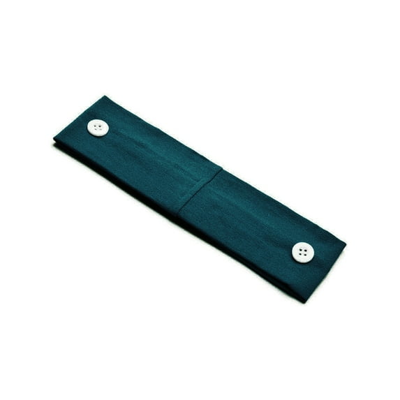 Linyer Button Headband Holder Solid Good Elasticity Relieve Ear Pain Good Fixation Sport Scarf Classic Headcloth Sweat Absorption Men Type 11