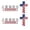 2PCS, variant on Blessed Jesus Edition Cross Emblem Metal Badge, 3D Cross for Car Jesus Flag, Chrome Christian American Flag Car Emblem and Badges, Patriotic Car Stickers for SUV RV Truck